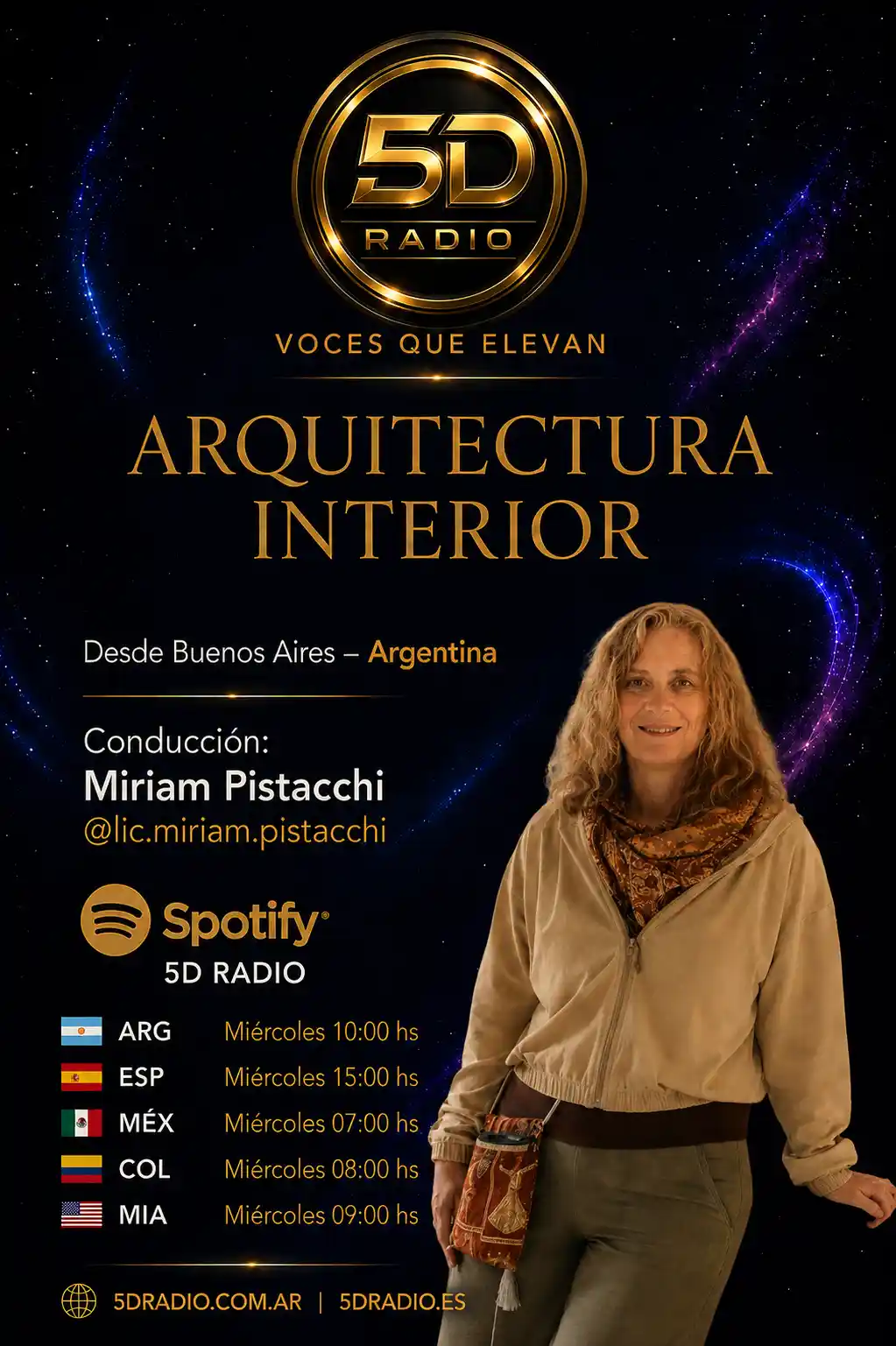 Arquitectura Interior, programa conducido por Miriam Pistacchi desde Buenos Aires, Argentina - 5D Radio